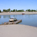 Ferry on the short way to Muynak