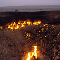 Gaz craters near Derweze