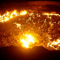 Gaz craters near Derweze