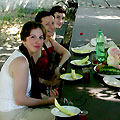 Picnic in Georgian village