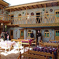 Nationally decorated restaurant in Bukhara