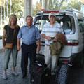 Farewell to driver, Usman in Tashkent