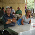Bill, Karen, driver, Usman and guide Fakradine, Bukara