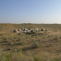 Yurts in Kizil-Kum desert