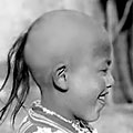 Only the first-born could have a plait on a nape. 1932. Samarkand region. P. Kildyushev