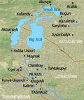 Aral Sea map