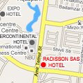 Location map to  Radisson SAS Tashkent Hotel