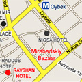 Location map to Rovshan Hotel