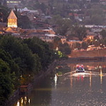 Tbilisi pictures. Evening Kura