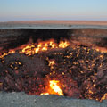 Gaz craters near Derweze