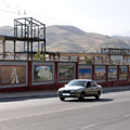 Знаменитая стена цементного завода  в Душанбе