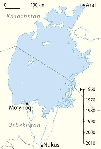 Aral Sea interactive map