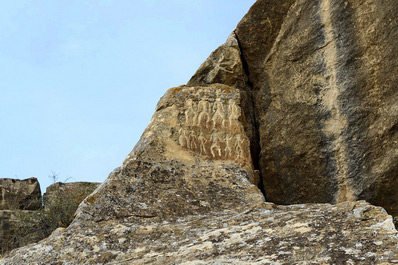 Gobustan Rock Drawings near Baku