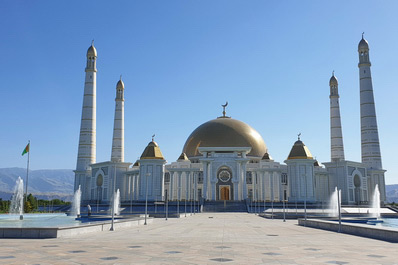 Turkmenbashi Ruhy Mosque near Ashgabat, Turkmenistan