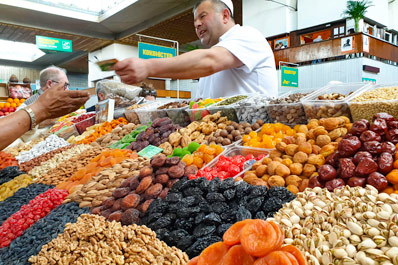 Zelyony (Green) Bazaar, Almaty, Kazakhstan