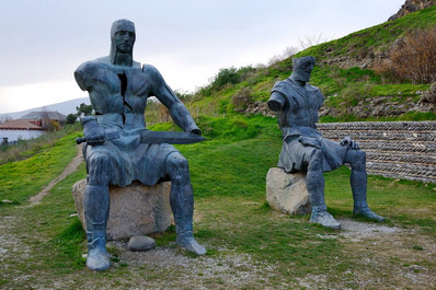 Monument to the defenders of the Goristsikhe fortress, Georgia