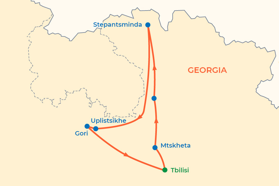 Georgia Classic Tour map
