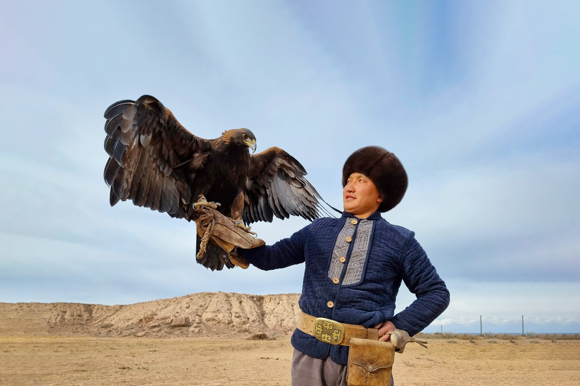 Kyrgyz eagle hunter