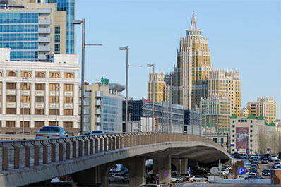 View of the Astana Triumph Residential Complex, Astana, Kazakhstan