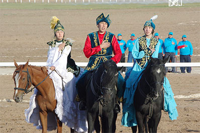 Kazakh tradtional horse games