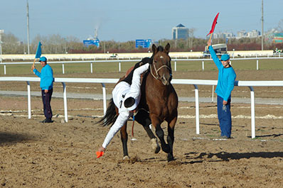 Kazakh tradtional horse games