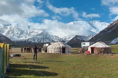 Lenin peak base camp