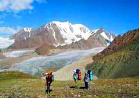 Talgar Mountain Peak. Rocky districts of Kazakhstan
