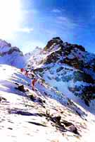 Talgar Mountain Peak. Rocky districts of Kazakhstan