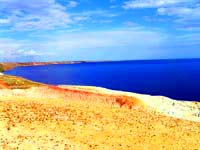Zaisan Lake. Kazakhstan nature