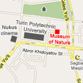 Музей природы на карте Ташкента