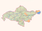 Области Узбекистана. Андижанская область. Карта. Увеличить