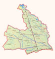 Области Узбекистана. Сырдарьинская область. Карта. Увеличить