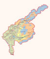 Области Узбекистана. Ташкентская область. Карта. Увеличить