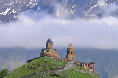 Gergeti Trinity Church near Stepantsminda