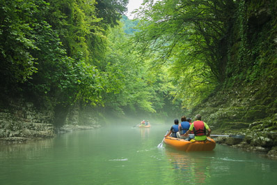 Martvili Canyon near Kutaisi