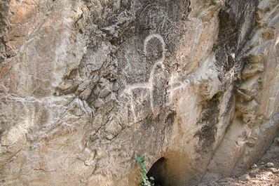 Ancient petroglyphs of Khojikent, Uzbekistan