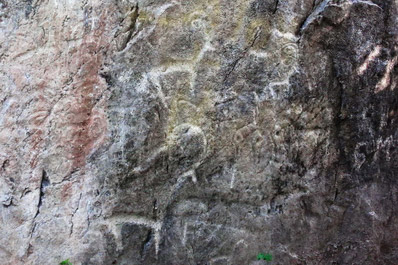 Ancient petroglyphs of Khojikent, Uzbekistan