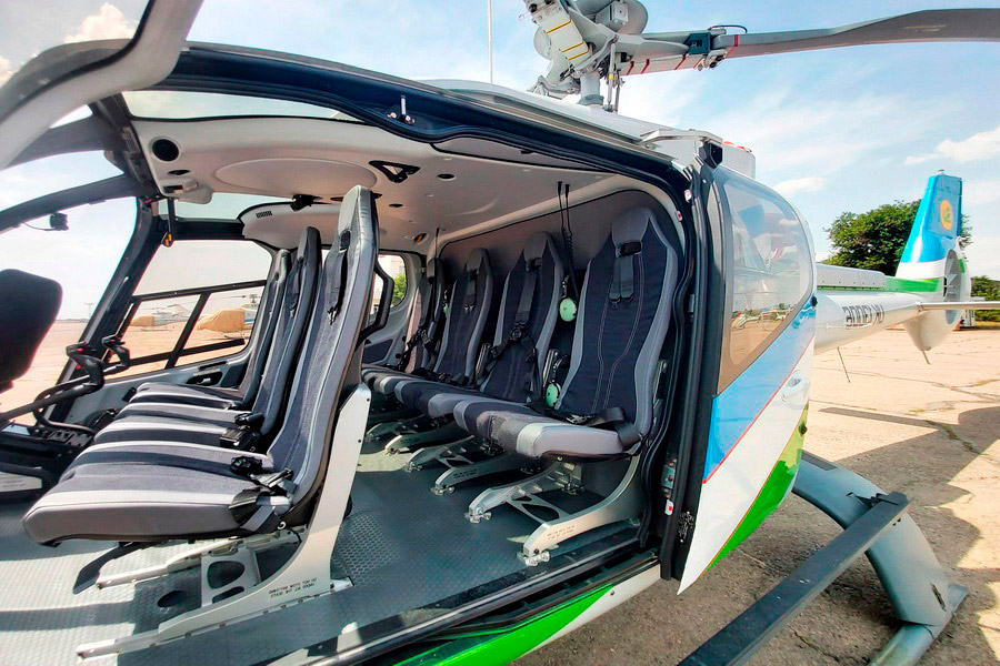 Airbus H-130 Cabin, Uzbekistan Helicopter Transfers