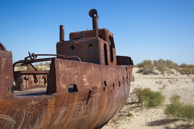 Ships Cemetery in Muynak, Karakalpakstan