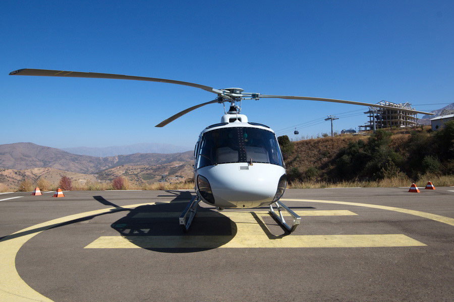 Helicopter Tour to the Amirsoy Ski Resort