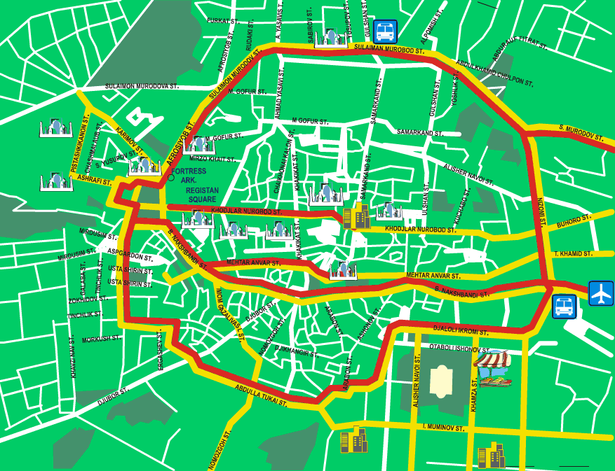 Самарканд карта города